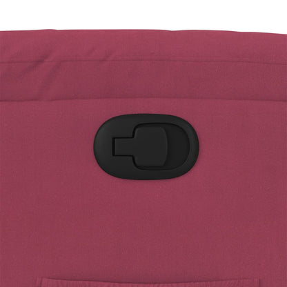 Poltrona reclinável veludo vermelho tinto