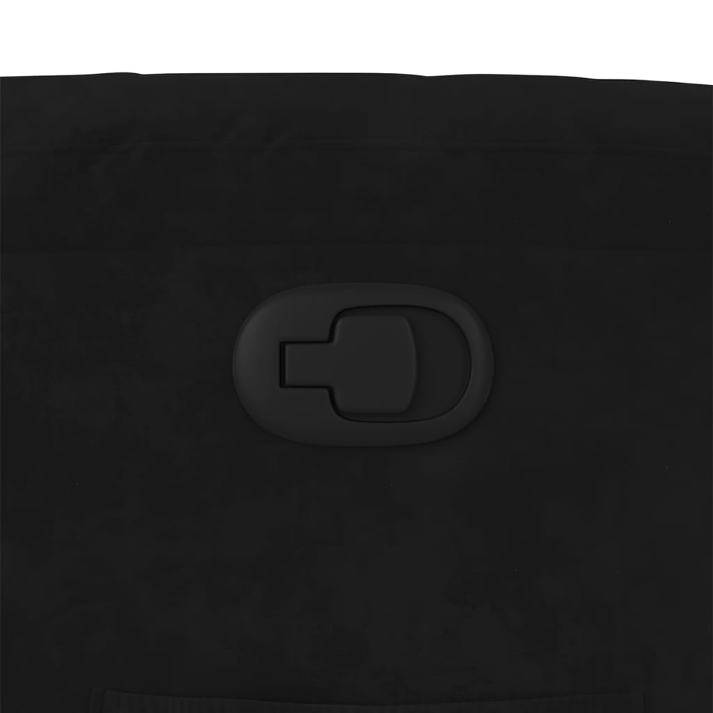 Poltrona reclinável veludo preto