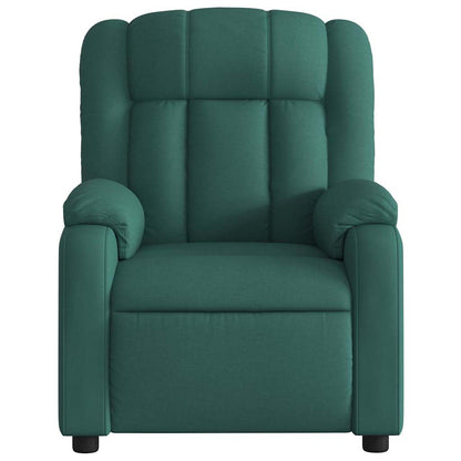 Poltrona reclinável tecido verde-escuro