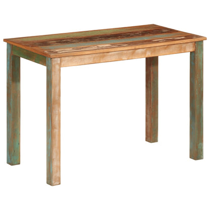 Mesa de jantar 110x55x76 cm madeira recuperada maciça