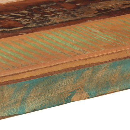 Mesa de jantar 110x55x76 cm madeira recuperada maciça