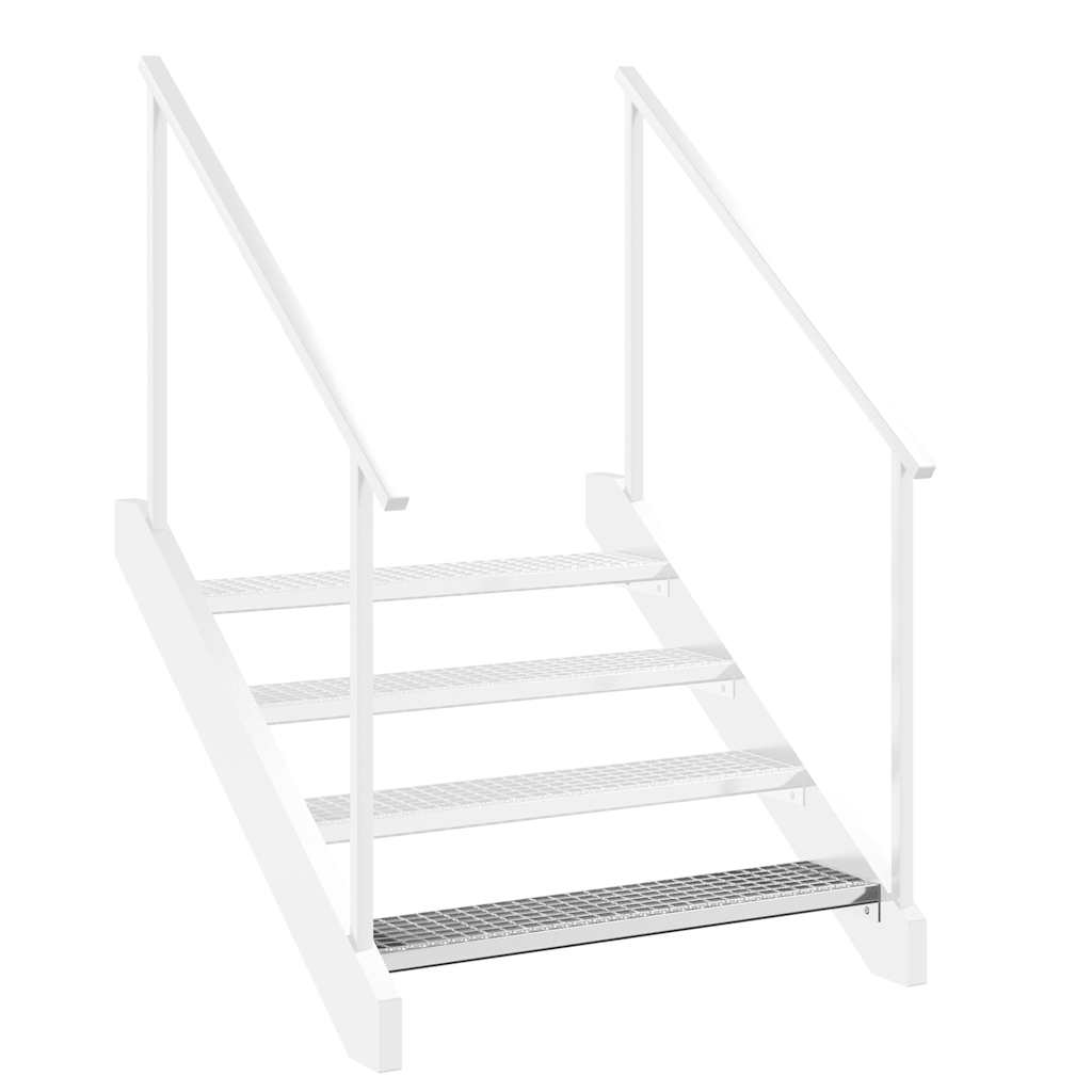 Degrau em grade 100x24x7 cm aço galvanizado