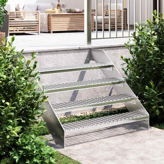 Degrau em grade 100x24x7 cm aço galvanizado