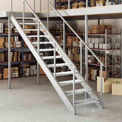 Degrau em grade 70x24x7 cm aço galvanizado