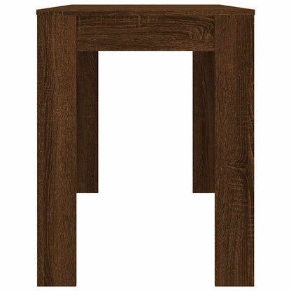 Mesa jantar 120x60x76 cm derivados de madeira carvalho castanho