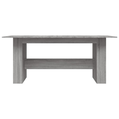 Mesa de jantar 180x90x76 cm derivados de madeira cinza sonoma