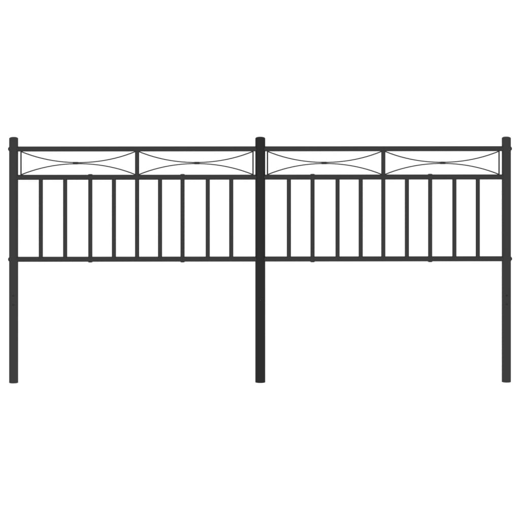 Cabeceira de cama 193 cm metal preto