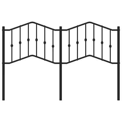 Cabeceira de cama 135 cm metal preto