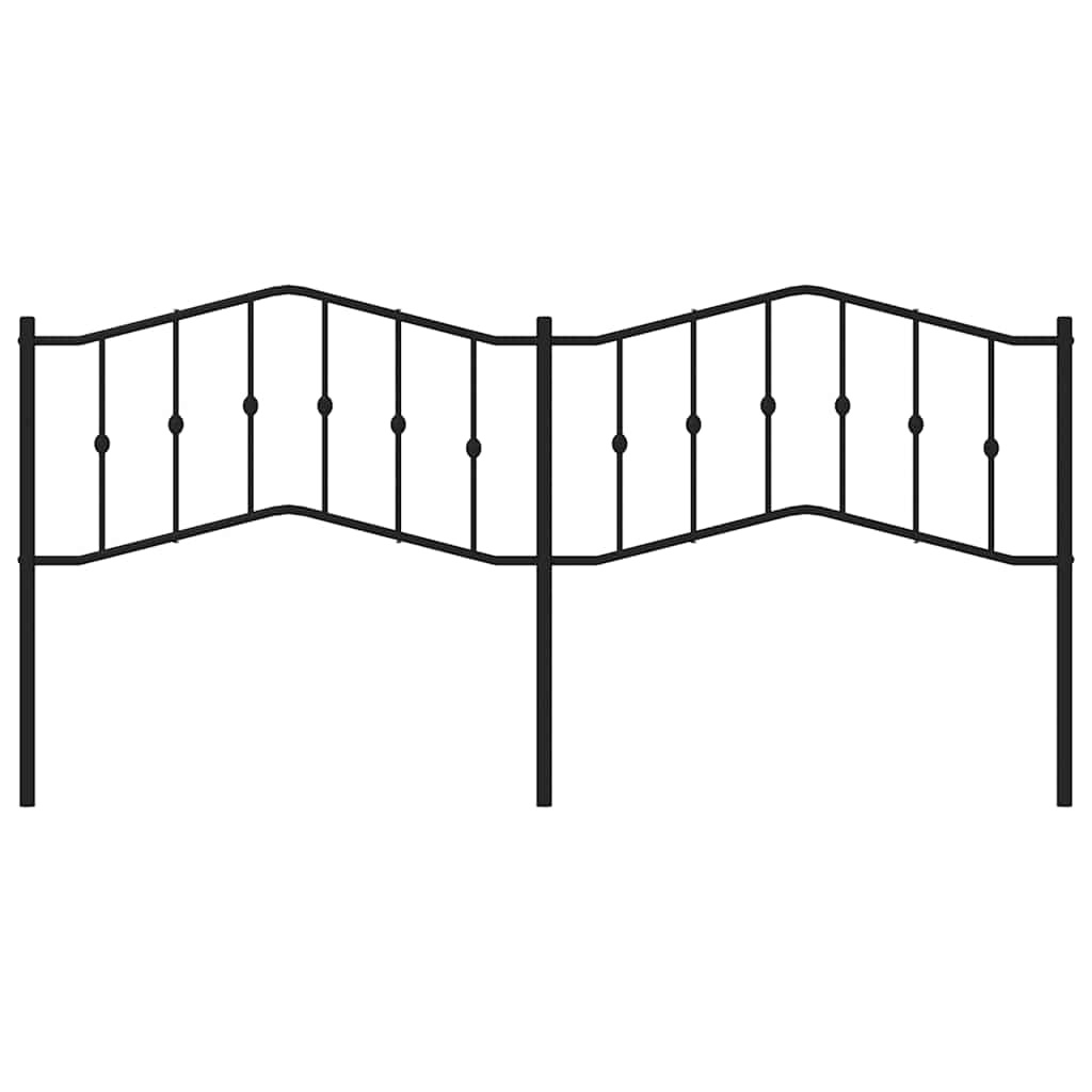 Cabeceira de cama 193 cm metal preto