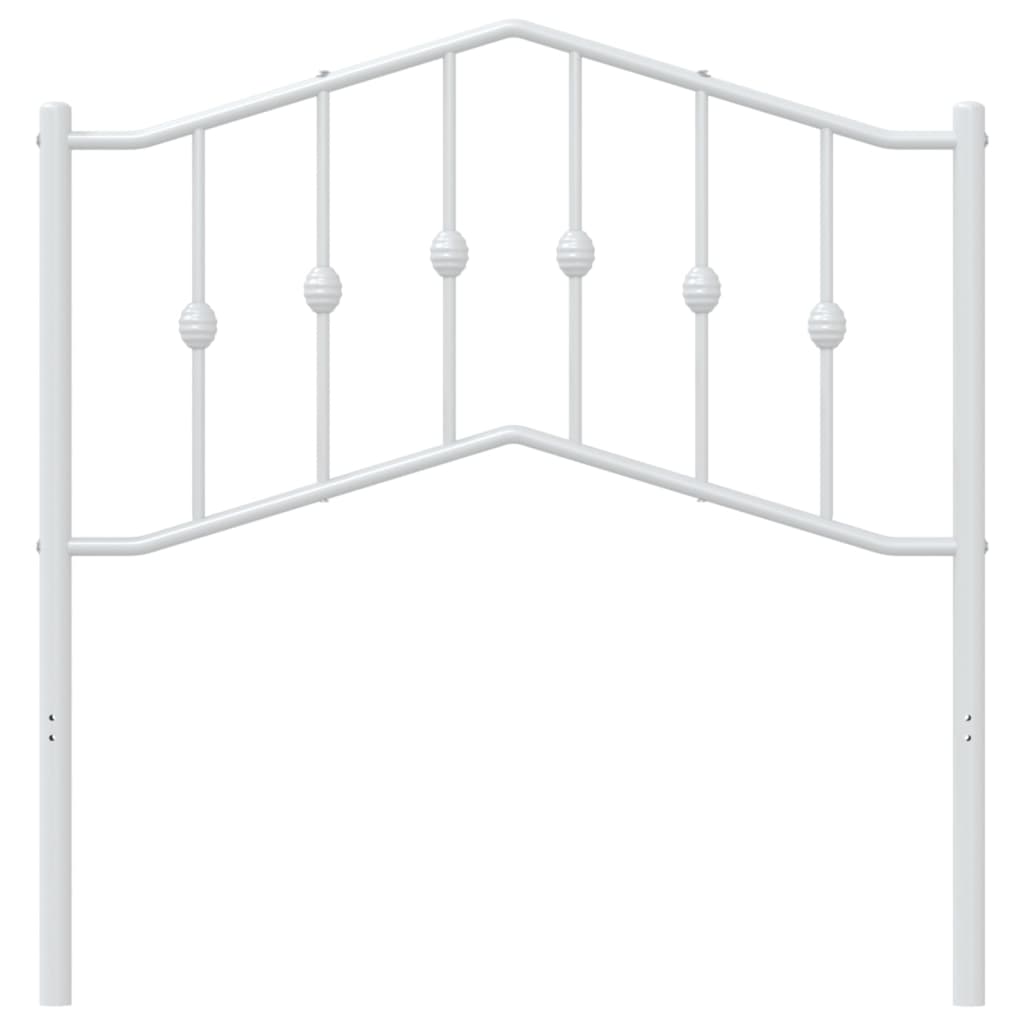 Cabeceira de cama 90 cm metal branco