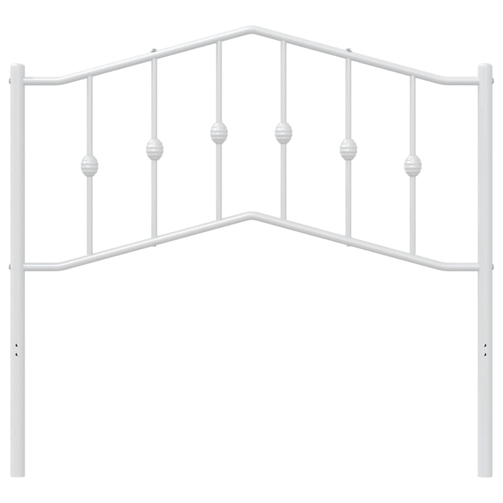 Cabeceira de cama 100 cm metal branco