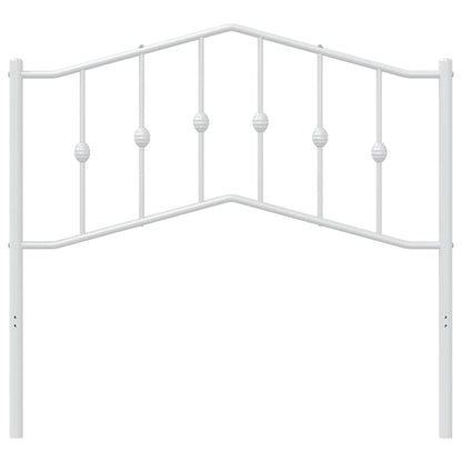 Cabeceira de cama 100 cm metal branco