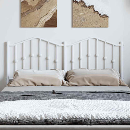 Cabeceira de cama 135 cm metal branco