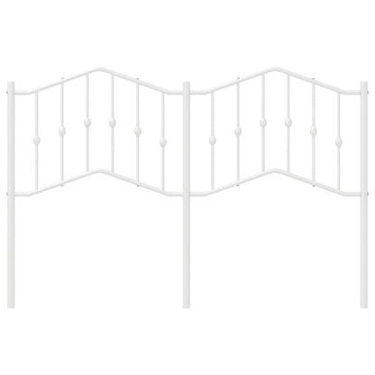 Cabeceira de cama 135 cm metal branco