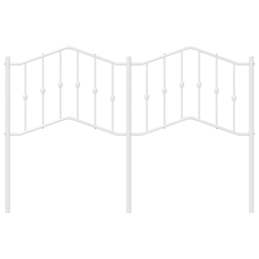 Cabeceira de cama 140 cm metal branco