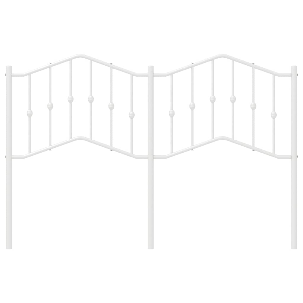 Cabeceira de cama 150 cm metal branco