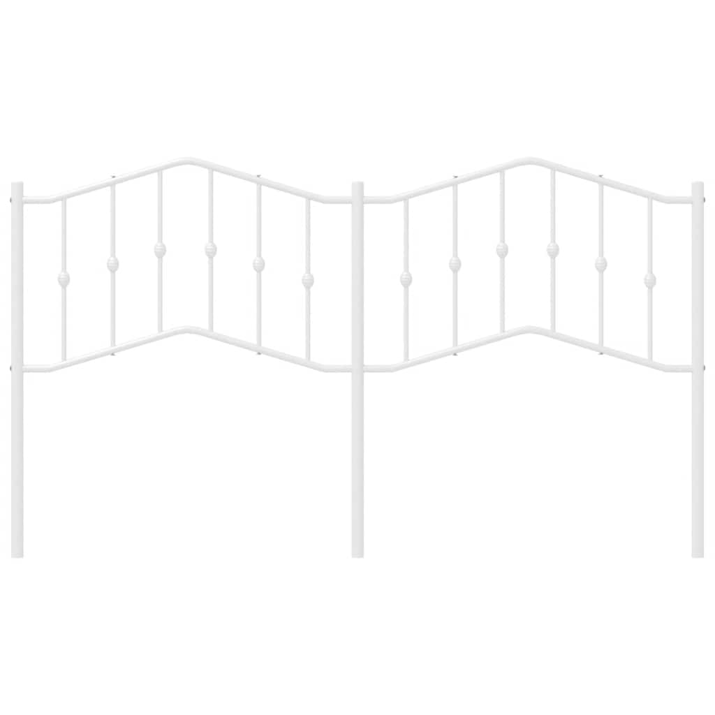 Cabeceira de cama 180 cm metal branco