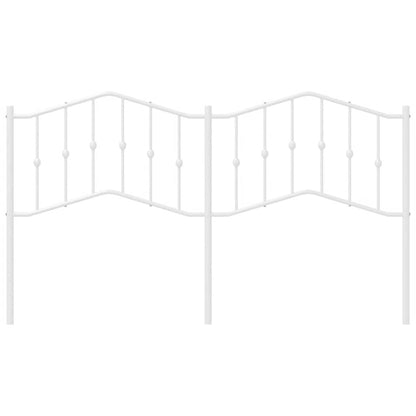 Cabeceira de cama 180 cm metal branco