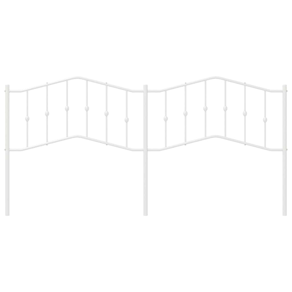 Cabeceira de cama 193 cm metal branco