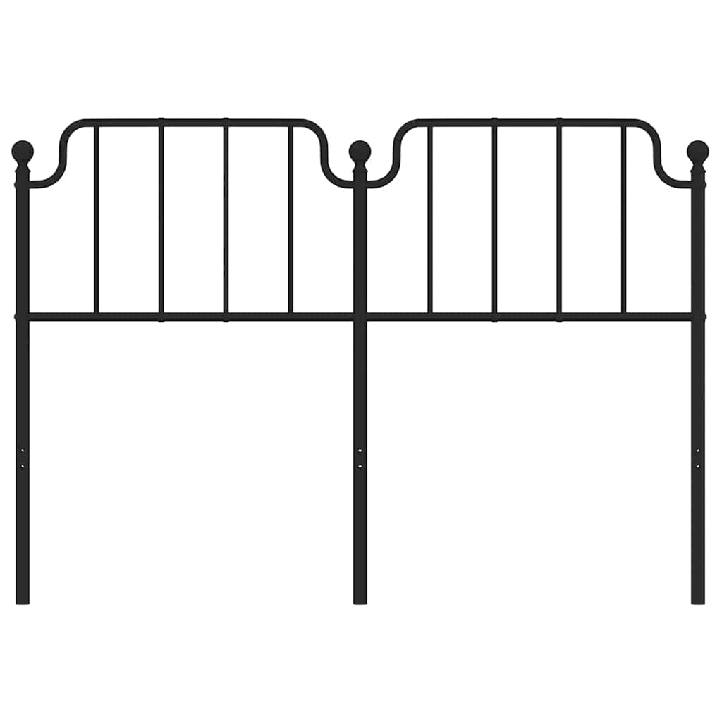 Cabeceira de cama 150 cm metal preto
