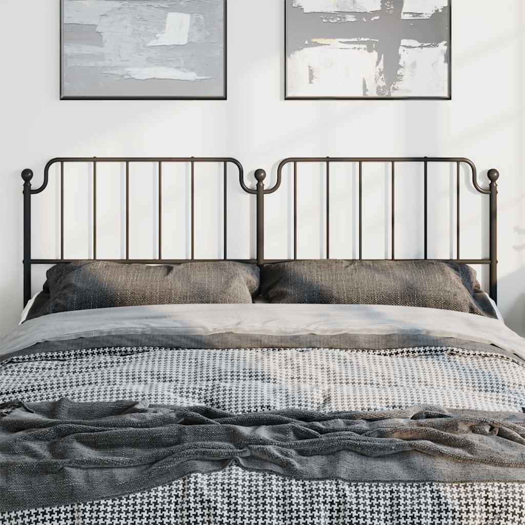 Cabeceira de cama 193 cm metal preto