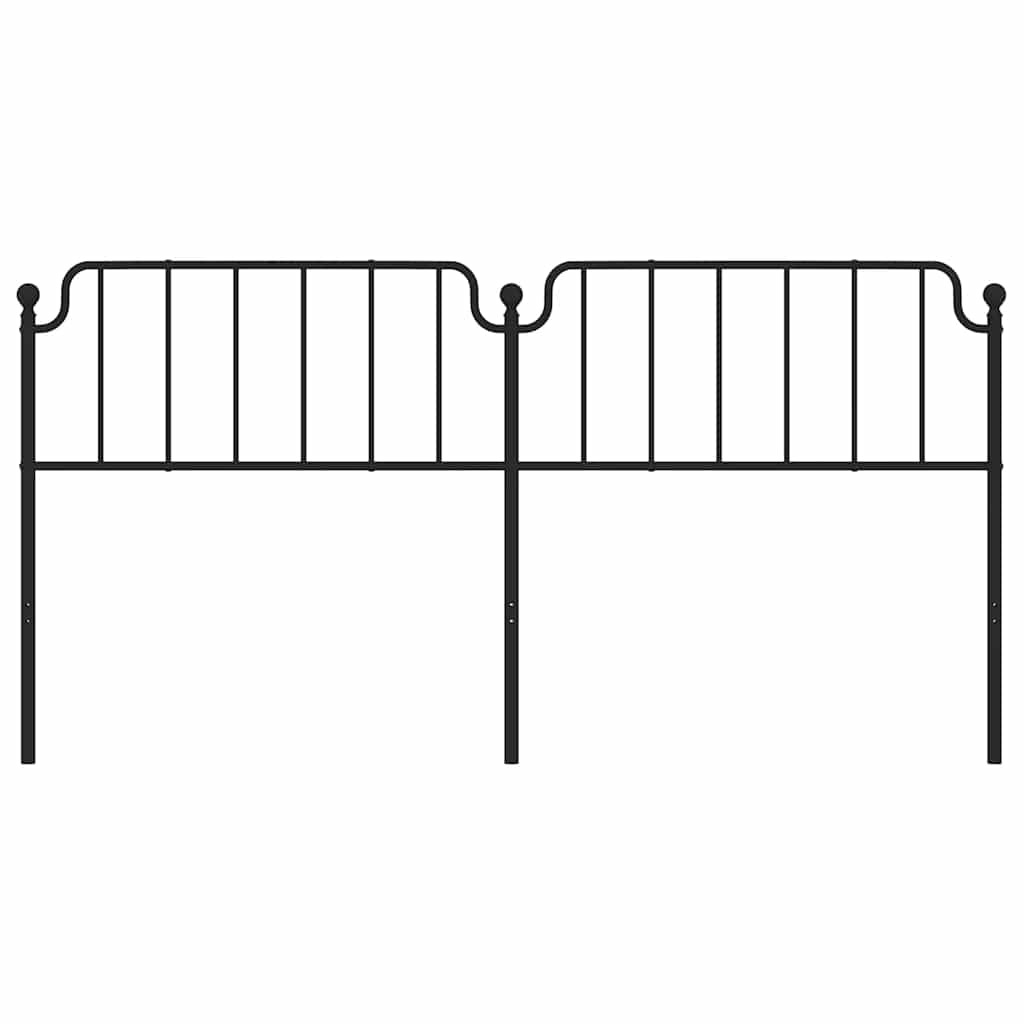 Cabeceira de cama 193 cm metal preto