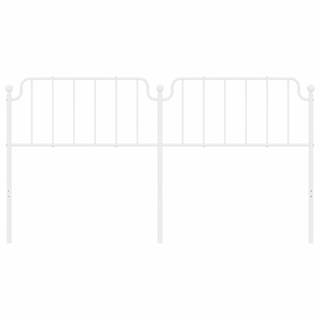 Cabeceira de cama 180 cm metal branco