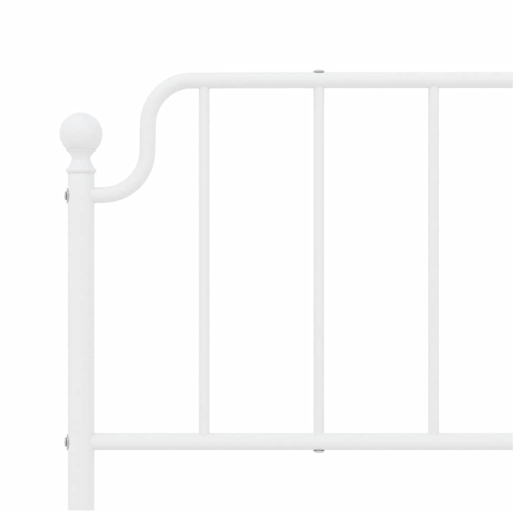 Cabeceira de cama 180 cm metal branco