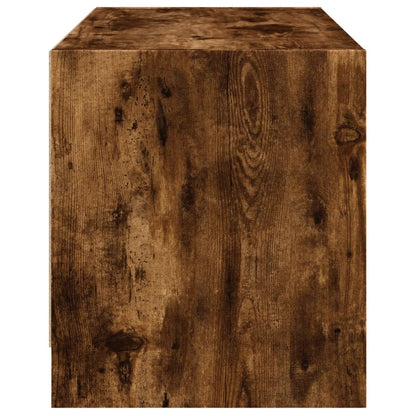 Móvel de TV c/ portas de vidro carvalho fumado