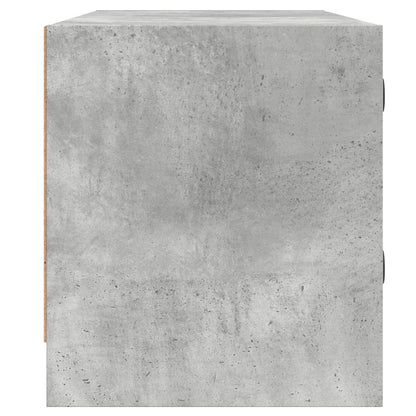 Móvel de TV c/ portas de vidro cinza cimento