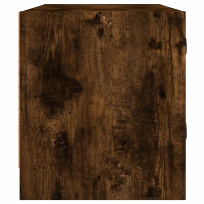 Móvel de TV c/ portas de vidro carvalho fumado