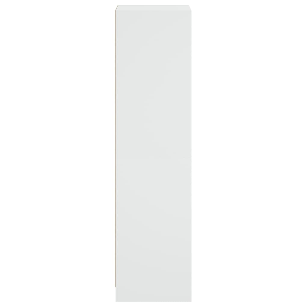 Aparador alto c/ portas de vidro 35x37x142 cm branco