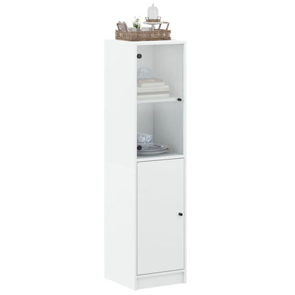 Aparador alto c/ porta de vidro 35x37x142 cm branco