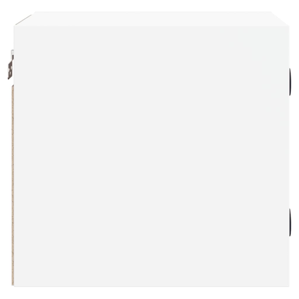 Mesas de cabeceira c/ portas de vidro 2 pcs 35x37x35 cm branco