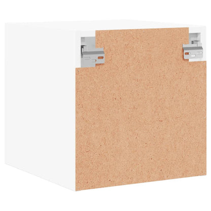 Mesas de cabeceira c/ portas de vidro 2 pcs 35x37x35 cm branco