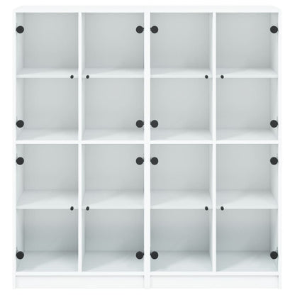 Estante c/ portas 136x37x142 cm derivados de madeira branco