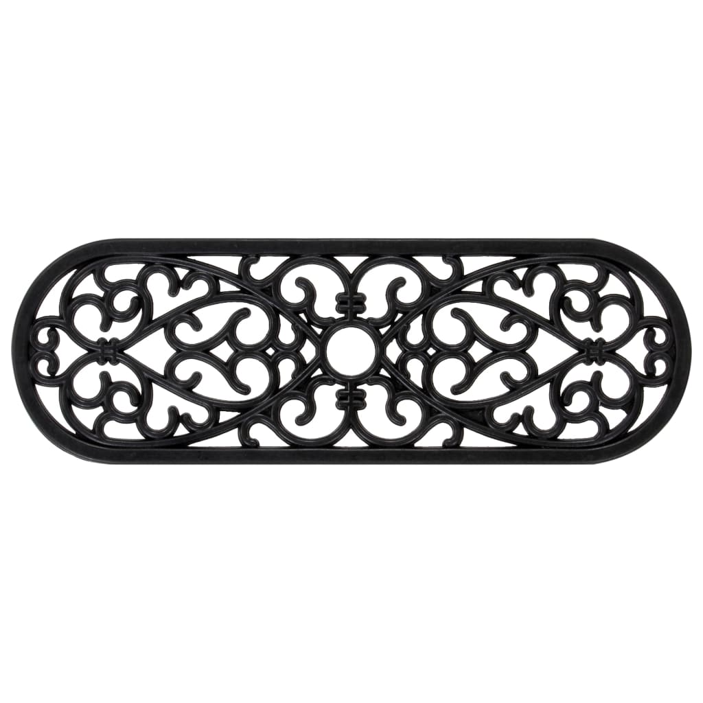Tapetes de escada 5 pcs 25x75 cm borracha