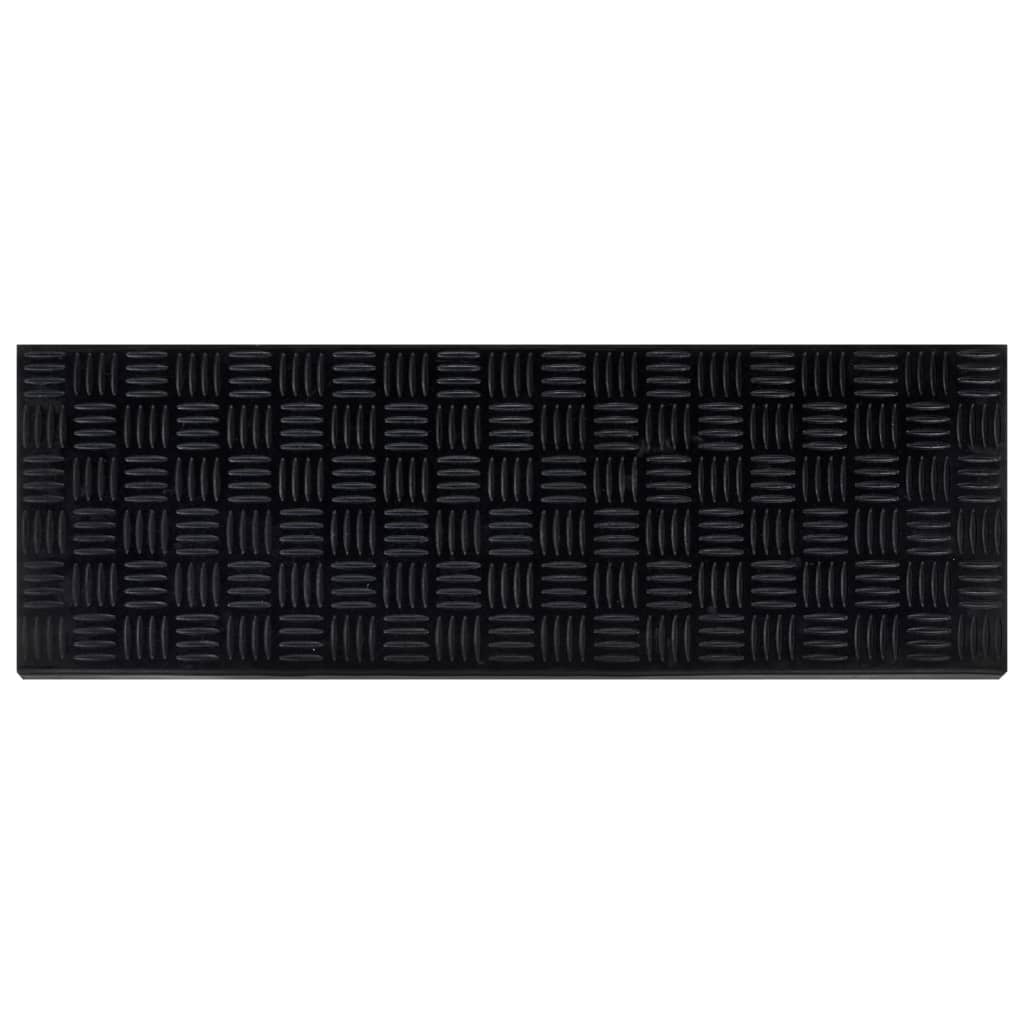Tapetes de escada 5 pcs 25x75 cm borracha