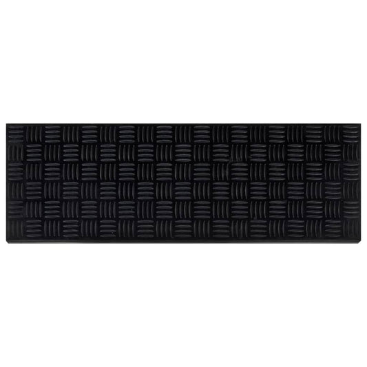 Tapetes de escada 5 pcs 25x75 cm borracha