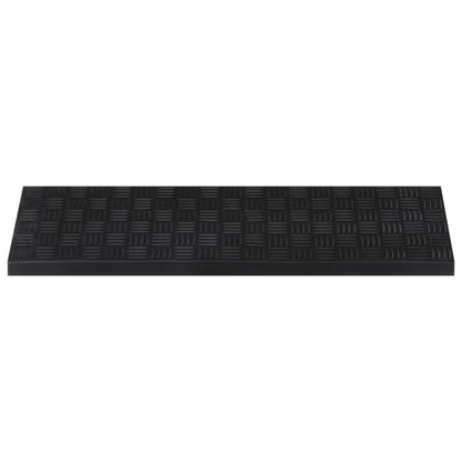 Tapetes para degraus de escada 10 pcs 25x75 cm borracha