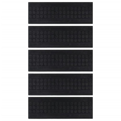 Tapetes para degraus de escada 5 pcs 25x75 cm borracha