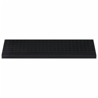 Tapetes para degraus de escada 10 pcs 25x75 cm borracha