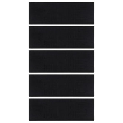 Tapetes de escada 5 pcs 25x75 cm borracha