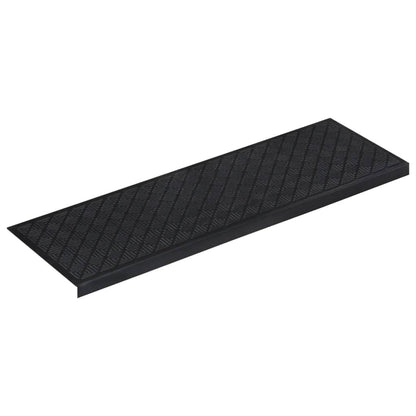 Tapetes para degraus de escada 10 pcs 25x75 cm borracha