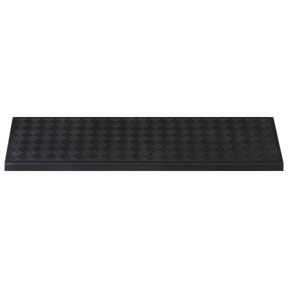 Tapetes para degraus de escada 10 pcs 25x75 cm borracha