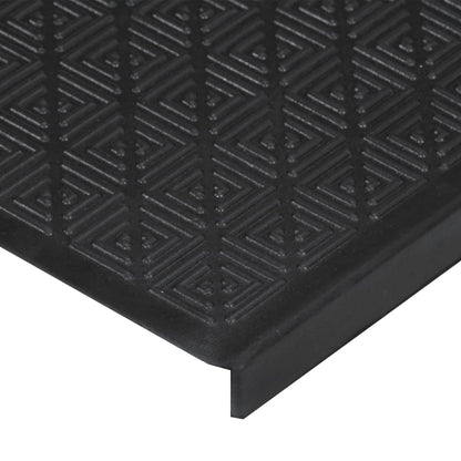 Tapetes para degraus de escada 10 pcs 25x75 cm borracha