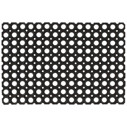 Tapete de porta retangular 40x60 cm borracha