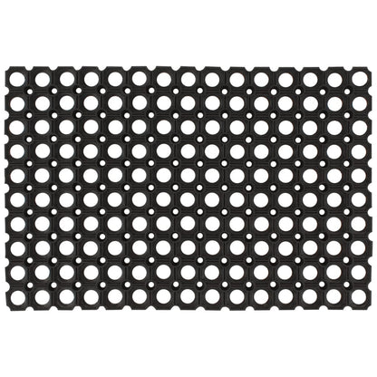 Tapete de porta retangular 40x60 cm borracha