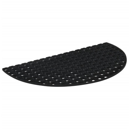 Tapete de porta semicircular 45x75 cm borracha