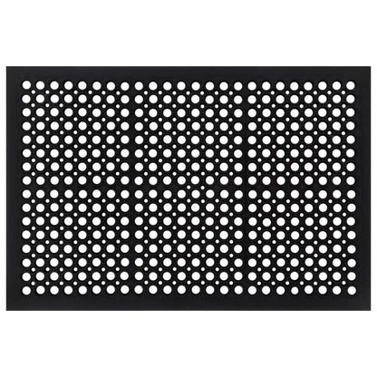 Tapete de porta retangular 60x90 cm borracha